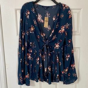 Long Sleeved Floral Top